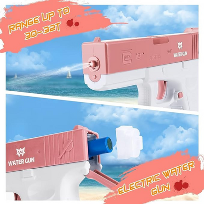 G Lock Electric Water Gun with Magazine | Pink