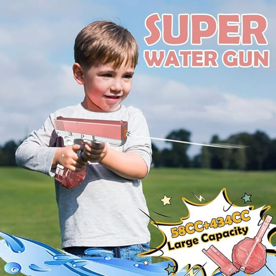 G Lock Electric Water Gun with Tank | Pink