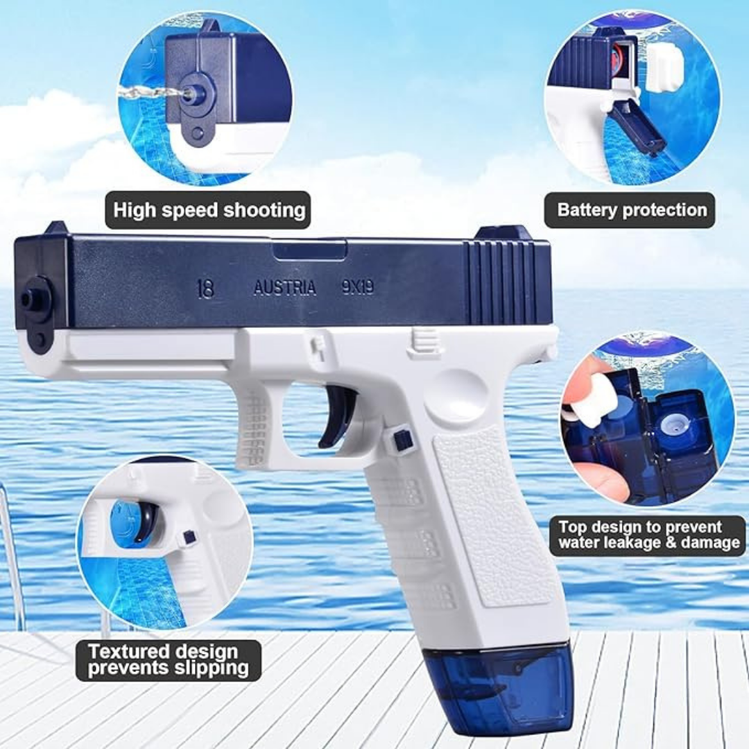 G Lock Electric Water Gun with Magazine | Blue