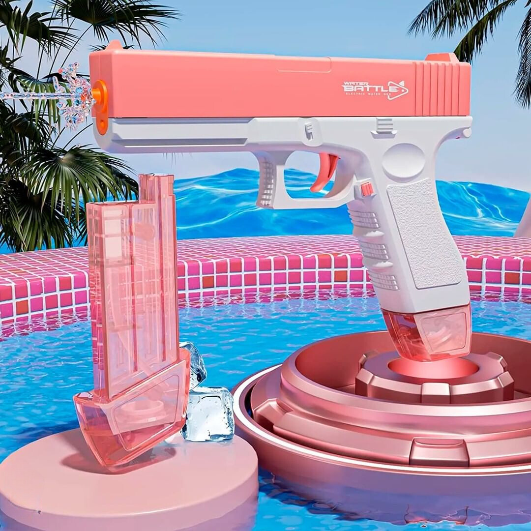 G Lock Electric Water Gun with Magazine | Pink